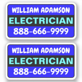 Pegatina Ideas de publicidad para electricistas - Contacto