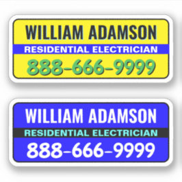 Pegatina Ideas publicitarias de los electricistas - Obtén c