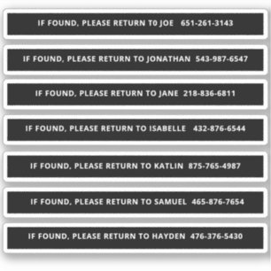 Pegatina Identificación personalizada de las palas de bolas