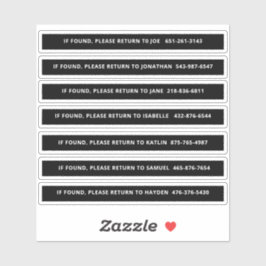 Pegatina Identificación personalizada de las palas de bolas