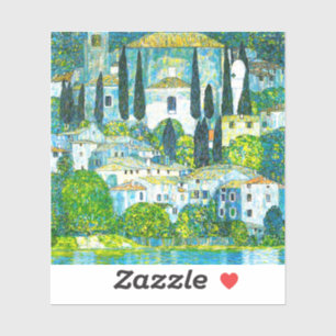 Pegatina Iglesia de Cassone Gustav Klimt