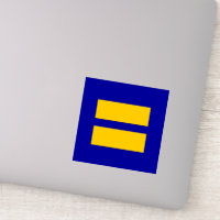 Igualdad de derechos LGBT azul y amarillo