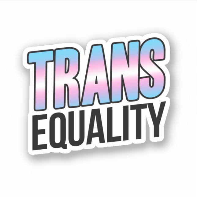 Pegatina Igualdad Trans (Anverso)