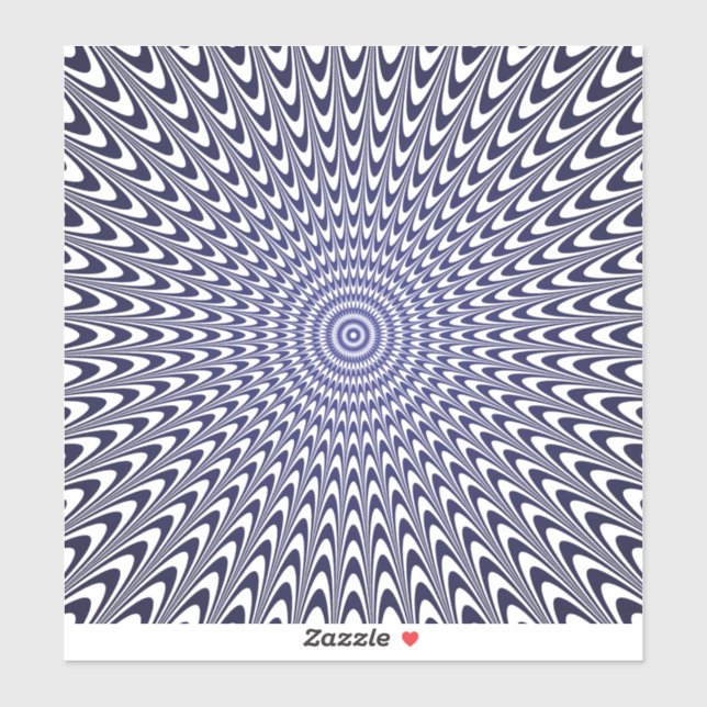 Pegatina Ilusión óptica realista (Hoja)