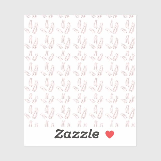 Pegatina Ilustracion Botánico Vintage - Arte Floral Elegant (Hoja)