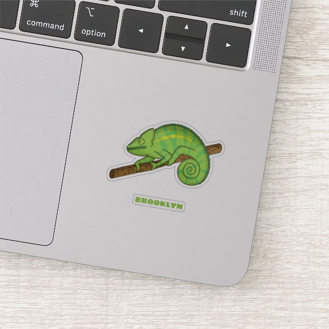 Pegatina Ilustracion Chameleon de Parson (Detalle)