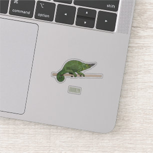 Pegatina Ilustracion chameleon personalizado de Jackson