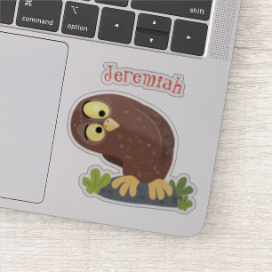 Pegatina Ilustracion curioso y gracioso de personalizado de