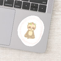 Ilustracion de arte Cute Lotus Yoga Sloth