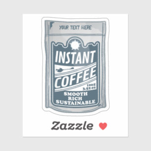 Pegatina Ilustracion de arte instantáneo de café pop