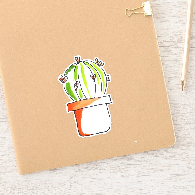 Pegatina Ilustración de arte original de cactus lindo (Cuaderno)