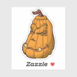Pegatina Ilustracion de calabaza de Halloween
