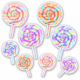 Pegatina Ilustración de caramelo dulce Lollipop