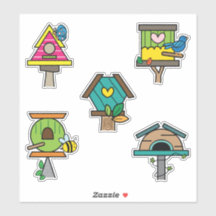 Ilustración de Casa de Pájaros Caprichosa | Colori