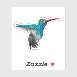 Pegatina Ilustracion de colibrí