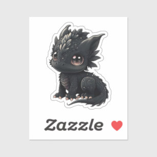 Pegatina ilustracion de dragón personalizado