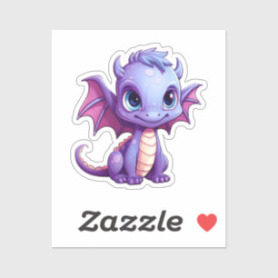Pegatina ilustracion de dragón personalizado
