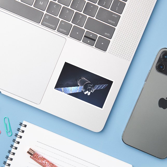 Pegatina Ilustracion De La nave Dragon Xl. (Ordenado portátil con iPhone)