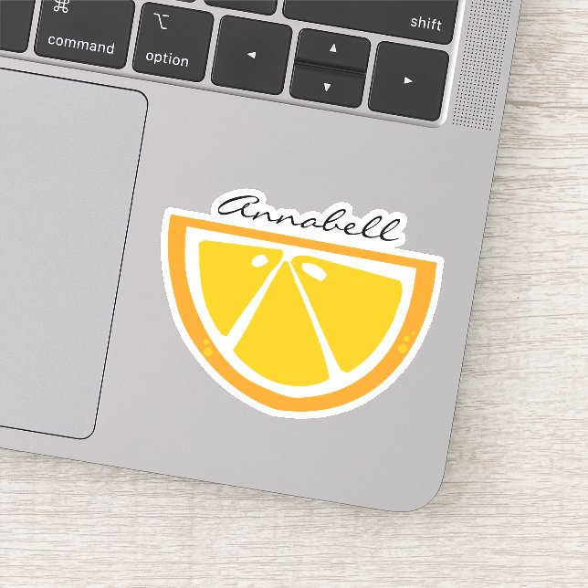 Pegatina Ilustracion de Naranja de salsa dulce (Detalle)