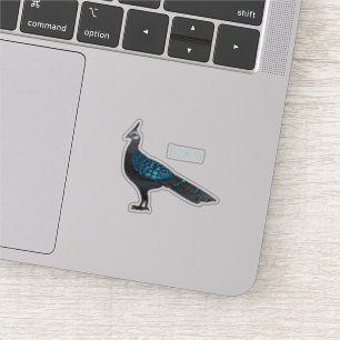 Pegatina Ilustracion de pájaro faisán palawan personalizado