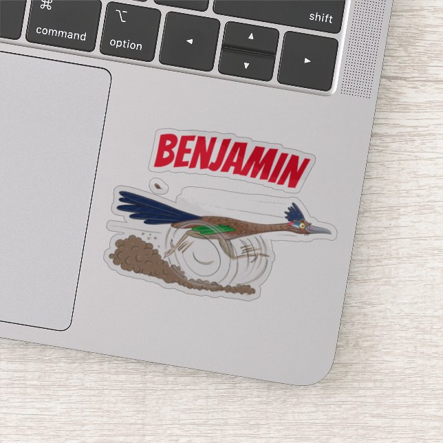 Pegatina Ilustracion de pájaro personalizado de pista diver (Detalle)