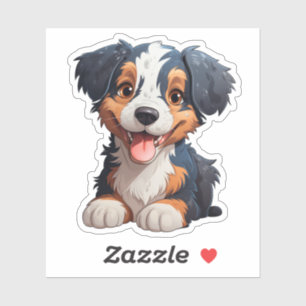 Pegatina Ilustracion de perro de dibujos animados