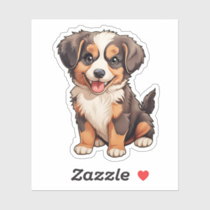 Pegatina Ilustracion de perro de dibujos animados