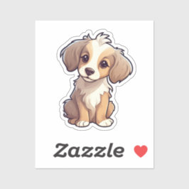 Pegatina Ilustracion de perro de dibujos animados
