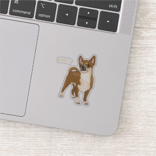 Pegatina Ilustracion de personalizado chihuahua