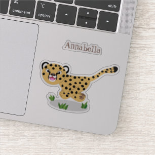 Pegatina Ilustracion de personalizado con queso lindo