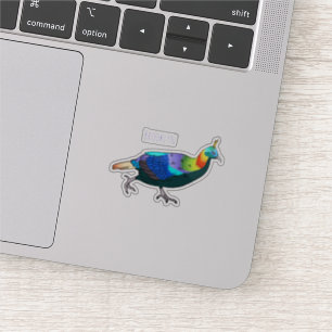Pegatina Ilustracion de personalizado de aves monales del H
