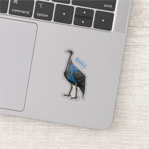 Pegatina Ilustracion de personalizado de aves silvestres