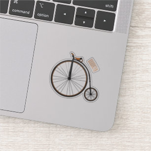 Pegatina Ilustracion de personalizado de bicicletas de alta