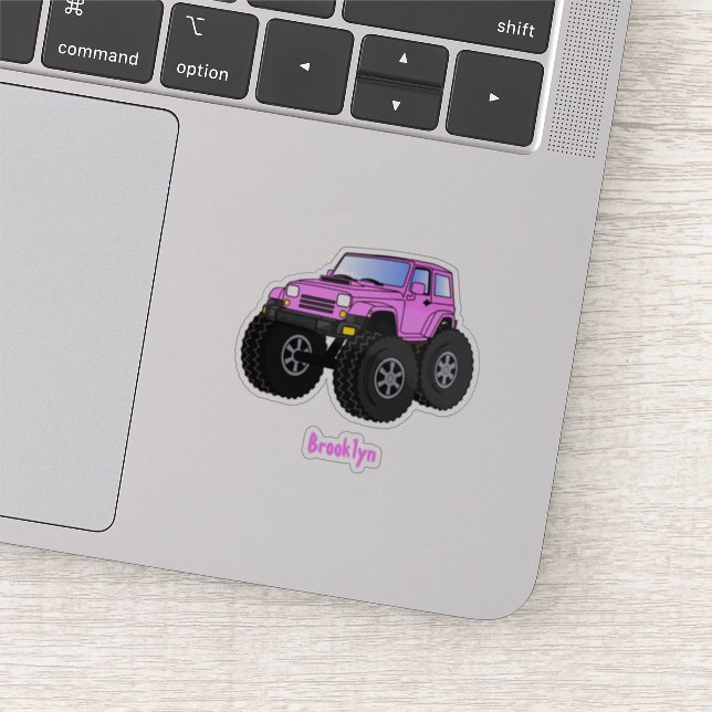 Pegatina Ilustracion de personalizado de camiones gigantes (Detalle)