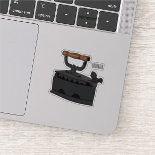 Pegatina Ilustracion de personalizado de carbón vegetal