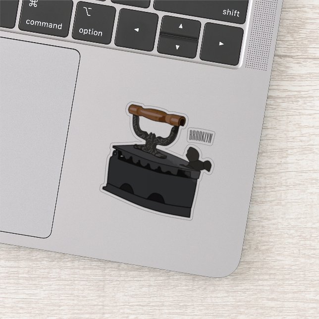 Pegatina Ilustracion de personalizado de carbón vegetal (Detalle)