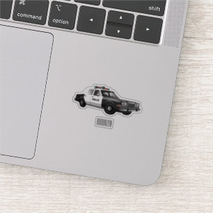 Pegatina Ilustracion de personalizado de coches de policía