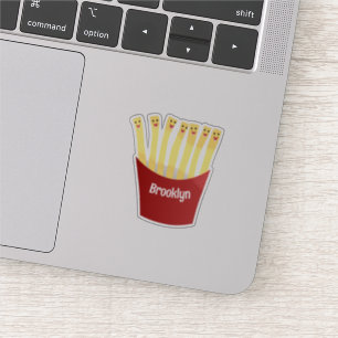 Pegatina Ilustracion de personalizado de comida rápida de p