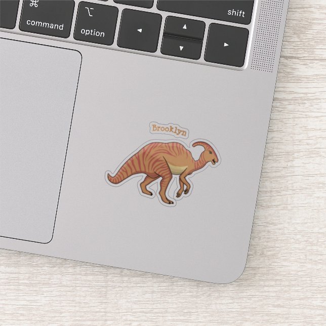 Pegatina Ilustracion de personalizado de dinosaurios de par (Detalle)