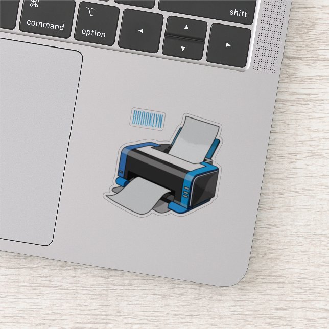 Pegatina Ilustracion de personalizado de impresora (Detalle)