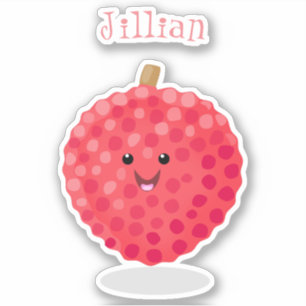 Pegatina Ilustracion de personalizado de linché rosado