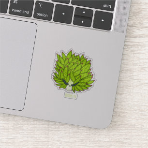 Pegatina Ilustracion de personalizado de lodo de hoja