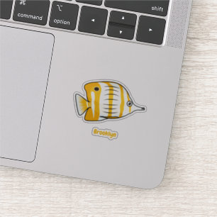 Pegatina Ilustracion de personalizado de mariposas