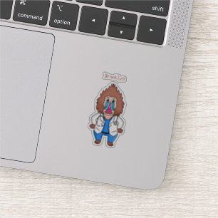 Pegatina Ilustracion de personalizado de médica de mandrile