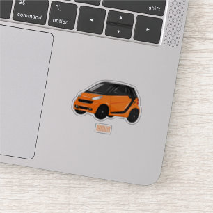 Pegatina Ilustracion de personalizado de micro coches
