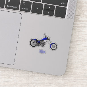 Pegatina Ilustracion de personalizado de motocicleta de hel
