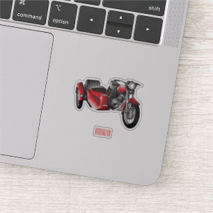 Pegatina Ilustracion de personalizado de motocicletas Sidec