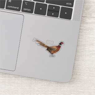 Pegatina Ilustracion de personalizado de pájaro de cuello a