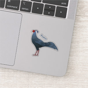 Pegatina Ilustracion de personalizado de pájaro de fuego si