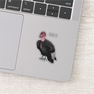 Pegatina Ilustracion de personalizado de pájaro del cóndor 